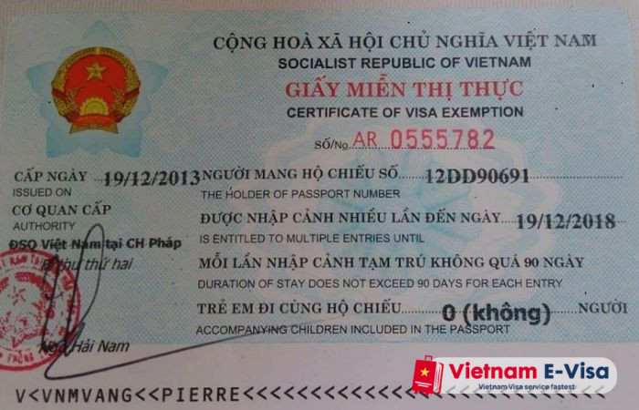 5 year tourist visa Vietnam - required documents