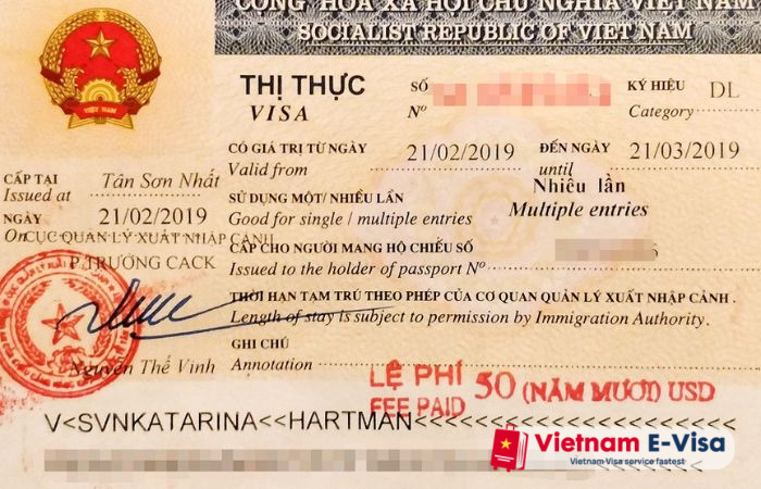 Multiple entry visa Vietnam - the definition