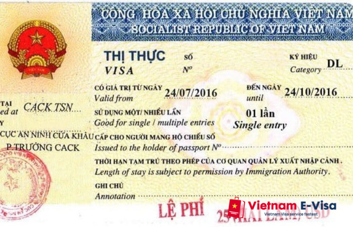 visa Vietnam - tourist visa